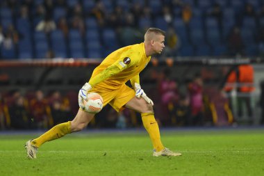 PFC Ludogorets takımından Sergio Padt, A.S. Roma ve PFC Ludogorets 1945 arasındaki UEFA Avrupa Ligi C Grubunun altıncı gününde 3 Kasım 2022 tarihinde İtalya 'nın Roma kentinde Olimpico Stadyumu' nda oynanan karşılaşmada görülüyor. - Fotoğraf: Domenico Cippitelli / LiveMedi