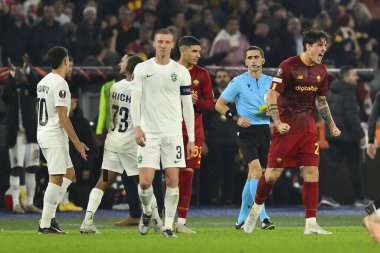 A.S. Roma takımından Nicolo 'Zaniolo UEFA Avrupa Ligi C Grubu' nun 1945 A.S. Roma ve PFC Ludogorets arasındaki altıncı maçında 3 Kasım 2022 'de İtalya' nın Roma kentinde Olimpico Stadyumu 'nda oynanacak. - Fotoğraf: Domenico Cippitelli / LiveMedi