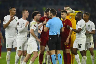 Nikola Dabanoviç (MNE), 3 Kasım 2022 tarihinde İtalya 'nın Roma kentinde Olimpico Stadyumu' nda oynanan A.S. Roma ve PFC Ludogorets arasındaki UEFA Avrupa Ligi C Grubu karşılaşmasının altıncı gününde. - Fotoğraf: Domenico Cippitelli / LiveMedi