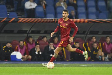 3 Kasım 2022 'de İtalya' nın başkenti Roma 'da Olimpico Stadyumu' nda oynanan A.S. Roma ve PFC Ludogorets arasındaki UEFA Avrupa Ligi C Grubunun altıncı gününde Lorenzo Pellegrini. - Fotoğraf: Domenico Cippitelli / LiveMedi