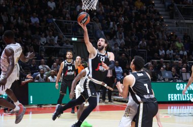 Tornike Shengelia (Segafredo Virtus Bologna) Euroleague basketbol şampiyonası maçında Segafredo Virtus Bologna - Ldlc Asvel Villeurbanne - Bologna, 4 Kasım 2022, Paladozza spor sarayında - Fotoğraf: Michele Nucci / LiveMedi