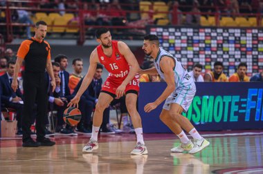 #Euroleague 'de Olympiacos Piraeus' tan 16 KOSTAS PAPANIKOLAOU, 4 Kasım 2022 'de Yunanistan' ın başkenti Atina 'da Valencia Basket' e karşı 6. tur karşılaşması. - Fotoğraf: Stefanos Kyriazis / LiveMedi
