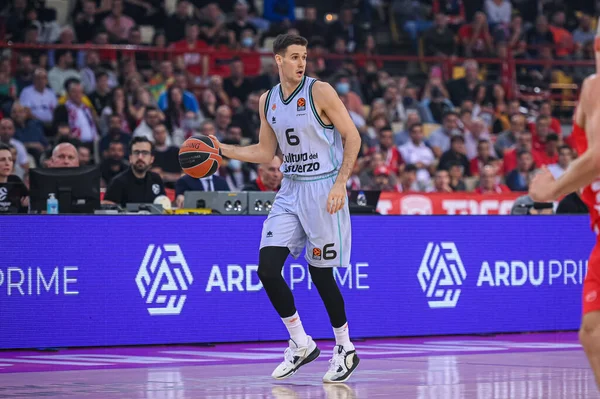 #6 XABI LOPEZ-AROSTEGUI  of Valencia Basket during the Euroleague, Round 6 match between Olympiacos Piraeus vs Valencia Basket at Peace And Friendship Stadium on November 4, 2022 in Athens, Greece - Credit: Stefanos Kyriazis/LiveMedi — 스톡 사진