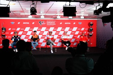 MotoGP Dünya Şampiyonası sırasında Valencia Ricardo Tormo basın konferansı 2022 MotoGP İspanya Grand Prix - Gran Premio Motul de la Comunitat Valenciana - Valencia Circuit Ricardo Tormo 'da Yarış Basın Konferansı, Kasım 06, 2022