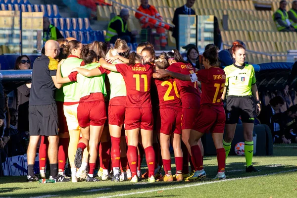 Roma Valentina Giacinti Goal Celebration Italian Football Women Supercoppa Match — стокове фото