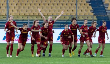İtalya 'nın Parma kentindeki Ennio Tardini stadyumunda oynanan Roma Bayanlar Supercoppa Maçı Finali - Juventus FC AS Roma' ya karşı - Fotoğraf: Nicolas Morassutt