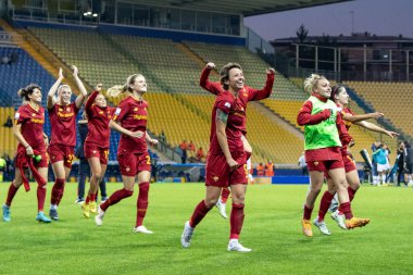 İtalya 'nın Parma kentindeki Ennio Tardini stadyumunda oynanan Roma Bayanlar Supercoppa Maçı Finali - Juventus FC AS Roma' ya karşı - Fotoğraf: Nicolas Morassutt