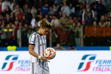 İtalya 'nın Parma kentindeki Ennio Tardini Stadyumu' nda Juventus Cristiana Girelli 'nin İtalyan Futbolcu Kadınlar Supercoppa Maçı Finali' ndeki portresi - Juventus FC, AS Roma 'ya karşı - Fotoğraf: Nicolas Morassutt