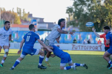 Ulapano Seuteni (Samoa) Sonbahar Uluslar Serisi ragbi maçı 2022 Test Maçı sırasında - İtalya, İtalya 'nın Padua kentindeki Plebiscito stadyumunda Samoa' ya karşı, 5 Kasım 2022 - Fotoğraf: Mattia Radon