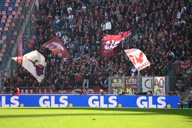 İtalya 'nın Bologna kentindeki Renato Dall' Ara Stadyumu 'nda oynanan Bologna FC maçında Torino FC' yi destekleyenler: Gianluca Ricc