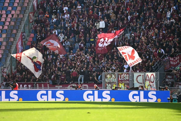 Torino Supporters Bologna Tijdens Italiaanse Voetbal Serie Een Wedstrijd Bologna — Stockfoto