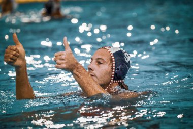 Figari (Iren Genova Quinto) İtalyan Serie A karşılaşmasında Anzio Waterpolis ile Anzio Genova Quinto arasında İtalya 'nın başkenti Anzio' daki Stadio del Nuoto 'da oynanan karşılaşmada, 5 Kasım 2022 - Fotoğraf: Bianca Simonett