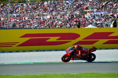 Francesco Bagnaia takımı Ducati 2022 Dünya MotoGP Şampiyonası 2022 MitoGP İspanya Grand Prix - Gran Premio Motul de la Comunitat Valenciana - Valenciana Circuit Ricardo Tormo 'da yarış, İspanya, 06 Kasım 202