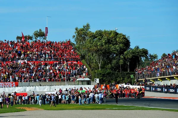 フランチェスコ バグナイアチームドゥカティは 2022年Motogp世界選手権において2022年Motogp世界選手権で優勝しました スペインGp Gran Premio Moul Comunitat Valenciana Race — ストック写真