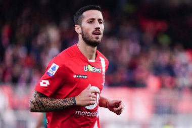 Patrick Ciurria (AC Monza) İtalya 'nın Monza kentindeki U-Power Stadyumu' nda oynanan Serie A maçında AC Monza, Hellas Verona 'ya karşı.