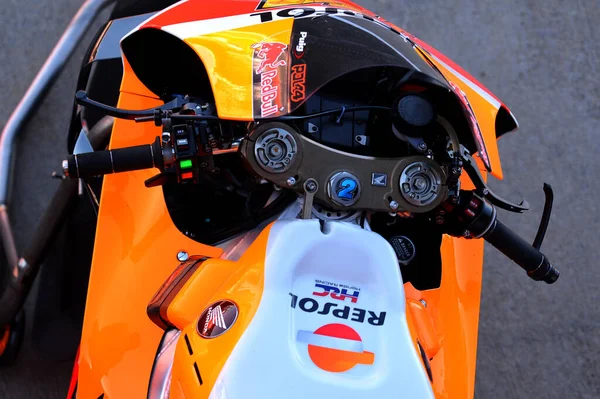 Details Motorfiets Mark Marquez Tijdens Motogp Wereldkampioenschap 2022 Mitogp Grand — Stockfoto