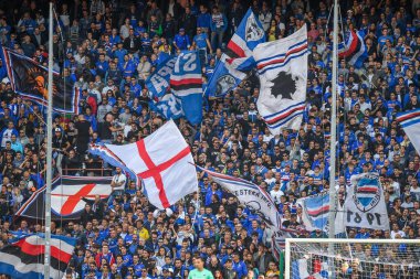 İtalya 'nın başkenti Cenova' daki Luigi Ferraris Stadyumu 'nda oynanan UC Sampdoria maçında Sampdoria, ACF Fiorentina' ya karşı.