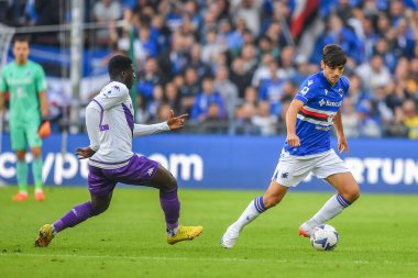 Joseph Alfred Duncan Fi - Julian Jeffrey Gaston Chabot (Sampdoria) İtalya futbol takımı Serie A maçında UC Sampdoria, ACF Fiorentina 'ya karşı Cenova, İtalya' daki Luigi Ferraris Stadyumu 'nda, Kasım 06, 2022 - Fotoğraf: Danilo Vig