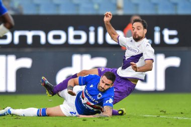 Nicola Murru (Sampdoria) - İtalya Futbol Serisi sırasında Giacomo Bonaventura Fi UC Sampdoria ile İtalya 'nın Cenova kentinde bulunan Luigi Ferraris Stadyumu' nda ACF Fiorentina maçı, Kasım 06, 2022 - Fotoğraf: Danilo Vig