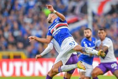 Mehdi Pascal Marcel Leris (Sampdoria) İtalyan futbol takımı Serie A maçında UC Sampdoria, ACF Fiorentina 'ya karşı Cenova, İtalya' daki Luigi Ferraris Stadyumu 'nda, Kasım 06, 2022 - Fotoğraf: Danilo Vig