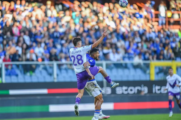 Lucas Martinez Quarta Fiorentina Mehdi Pascal Marcel Leris Sampdoria Tijdens — Stockfoto