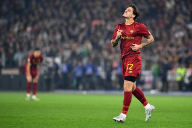 AS Roma takımından Nicolo Zaniolo, AS Roma ile SS Lazio arasında 6 Kasım 2022 'de İtalya' nın başkenti Roma 'da oynanan karşılaşmada görülüyor. - Fotoğraf: Gennaro Masi / LiveMedi