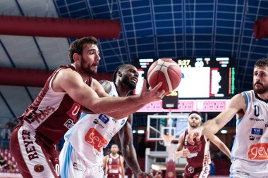 Amedeo Tessitori (Umana Reyer Venezia) ve Jacorey Williams (GeVi Napoli Basket) İtalya Basketbol Şampiyonası sırasında Umana Reyer Venezia, GeVi Napoli Basket 'e karşı Venedik, İtalya' daki Taliercio, Kasım 06, 2022 - Fotoğraf: Mattia Radon