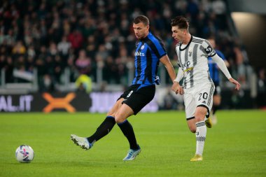 Fc Inter 'den Edin Dzeko İtalya Serie A, Juventus Fc ve Inter Fc arasında 06 Kasım 2022 tarihinde, Torino, İtalya Fotoğraf: Nderim Kaceli - Fotoğraf: Nderim Kaceli / LiveMedi