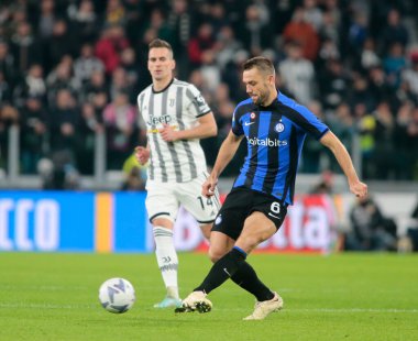 Fc Inter 'den Stefan De Vrij İtalya Serie A, Juventus Fc ve Inter Fc arasında 06 Kasım 2022 tarihinde, Torino, İtalya Fotoğraf: Nderim Kaceli - Fotoğraf: Nderim Kaceli / LiveMedi