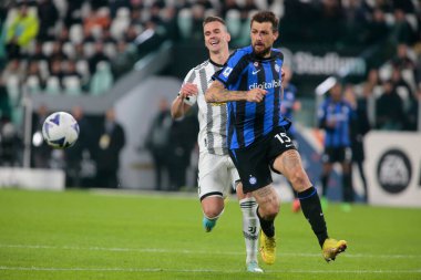Fc Inter 'den Francesco Acerbi İtalya Serie A, Juventus Fc ve Inter Fc arasında 06 Kasım 2022 tarihinde, Torino, İtalya Fotoğraf: Nderim Kaceli - Fotoğraf: Nderim Kaceli / LiveMedi