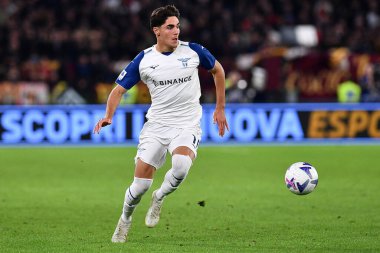 SS Lazio 'dan Matteo Cancellieri, 6 Kasım 2022' de İtalya 'nın başkenti Roma' da AS Roma ve SS Lazio arasında oynanan Serie A karşılaşmasında. - Fotoğraf: Gennaro Masi / LiveMedi