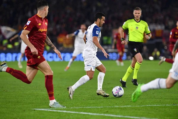 Serie A karşılaşmasında SS Lazio 'dan Pedro, AS Roma ve SS Lazio arasında 6 Kasım 2022' de İtalya 'nın başkenti Roma' da oynanan Stadio Olimpico 'da oynandı. - Fotoğraf: Gennaro Masi / LiveMedi