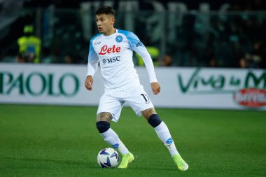 İtalyan futbolcu Mathias Olivera Serie A maçı sırasında Atalanta BC ile SSC Napoli arasında Bergamo, İtalya 'daki Gewiss Stadyumu' nda oynanan karşılaşma, 5 Kasım 2022 - Fotoğraf: AGN Fot