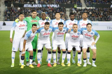 Scc Napoli takımı İtalya Serie A, Atalanta Bc ve Ssc Napoli arasında 2005 Kasım 2022 tarihinde, Gewiss Stadyumu, Bergamo, İtalya Fotoğraf Nderim Kaceli - Fotoğraf: Nderim Kaceli / LiveMedi