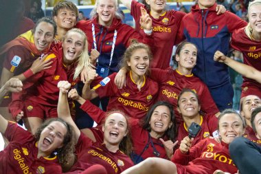 İtalya 'nın Parma kentindeki Ennio Tardini stadyumunda oynanan Roma Bayanlar Supercoppa Maçı Finali - Juventus FC AS Roma' ya karşı - Fotoğraf: Nicolas Morassutt