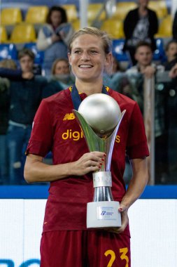 Roma Carina Wenninger Kupası İtalya Futbol Kadınlar Supercoppa Maçı Finali sırasında - İtalya 'nın Parma kentindeki Ennio Tardini stadyumunda Juventus FC AS Roma' ya karşı - Fotoğraf: Nicolas Morassutt