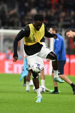 Ac Spezia takımından MBala Nzola, İtalya 'nın Milano şehrindeki Giuseppe Meazza _ San Siro Stadyumu' nda oynanan AC Milan ve AC Spezia serie A maçında oynamıştır. Fotoğraf: Tiziano Ballabio - Fotoğraf: Tiziano Ballabio / LiveM