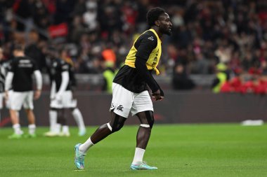 Ac Spezia takımından MBala Nzola, İtalya 'nın Milano şehrindeki Giuseppe Meazza _ San Siro Stadyumu' nda oynanan AC Milan ve AC Spezia serie A maçında oynamıştır. Fotoğraf: Tiziano Ballabio - Fotoğraf: Tiziano Ballabio / LiveM