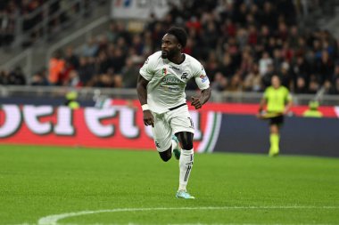 Ac Spezia takımından MBala Nzola, İtalya 'nın Milano şehrindeki Giuseppe Meazza _ San Siro Stadyumu' nda oynanan AC Milan ve AC Spezia serie A maçında oynamıştır. Fotoğraf: Tiziano Ballabio - Fotoğraf: Tiziano Ballabio / LiveM