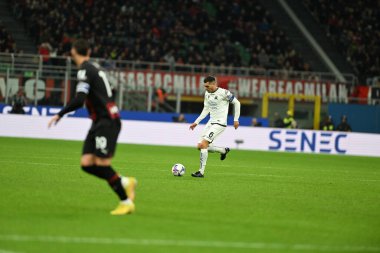 Ac Spezia takımından Mehdi Bourabia, İtalya 'nın Milano şehrindeki Giuseppe Meazza _ San Siro Stadyumu' nda oynanan AC Milan ve AC Spezia serie A maçında oynamıştır. Fotoğraf: Tiziano Ballabio - Fotoğraf: Tiziano Ballabio / Li