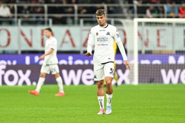 Ac Spezia takımından Daniel Maldini, İtalya 'nın Milano şehrindeki Giuseppe Meazza _ San Siro Stadyumu' nda oynanan AC Milan ve AC Spezia serie A maçlarında oynamıştır. Fotoğraf: Tiziano Ballabio - Fotoğraf: Tiziano Ballabio / Li
