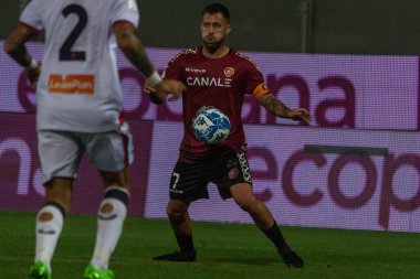 Menez Jeremy Reggina 'nın İtalyan futbolu serisi B maçındaki portresi Reggina 1914 - Genoa CFC maçı Reggio Calabria, İtalya' daki Oreste Granillo Stadyumu 'nda yapıldı.