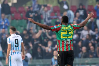 Salim Diakite (Ternana) İtalyan futbol takımı Serie B maçında Ternana Calcio ile SPAL Terni, İtalya 'daki Libero Liberati Stadyumu' nda karşı karşıya geldi.