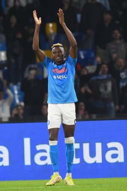 Serie A karşılaşmasında SSC Napoli 'den Victor Osimhen Diego Armando Maradona Stadyumu' ndaki SSC Napoli v Empoli Futbol Kulübü - Fotoğraf: Agostino Gemito / LiveMedi