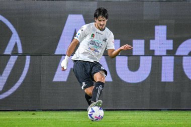 Spezia 'dan Dimitrios Nikolaou İtalya' nın La Spezia şehrindeki Alberto Picco Stadyumu 'nda oynanan Serie A maçında Spezia Calcio, Udinese Calcio' ya karşı.