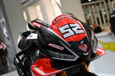 eicma International bisiklet, motosiklet sergisi, EICMA - 2022 Uluslararası Bisiklet Sergisi, Rho, İtalya 'daki Rho Fiera Milano' da motosiklet sergisi, 9 Kasım 2022 - Fotoğraf: Giorgio Panacc