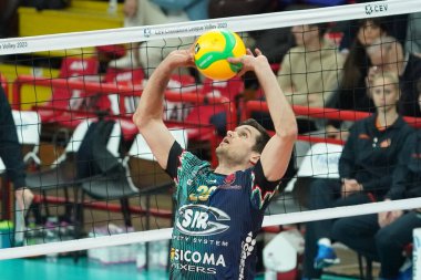 ropret gregor (n.20 sir safe susa perugia) CEV Şampiyonlar Ligi voleybol maçı sırasında Sir Sicoma Monini Perugia, ACH Volley Ljubljana 'ya karşı Perugia, İtalya' da Pala Barton 'da, 9 Kasım 2022 - Loris Cerquiglin