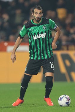 Gian Marco Ferrari (ABD Sassuolo) İtalya 'nın Reggio Emilia şehrindeki MAPEI Stadyumu' nda oynanan ABD Sassuolo vs AS Roma karşılaşmasında, 9 Kasım 2022 - Fotoğraf: Luca Amedeo Bizzarr