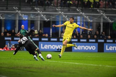 16 Ekim 2022 'de İtalya' nın Milano kentindeki Giuseppe Meazza San Siro Stadyumu 'nda oynanan Inter Fc. Fotoğraf: Tiziano Ballabio - Fotoğraf: Tiziano Ballabio / LiveMedi