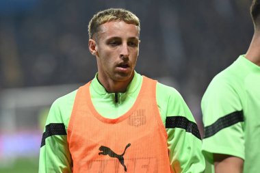 İtalyan futbolu Serie A maçında Davide Frattesi (Sassuolo), İtalya 'nın Reggio Emilia kentindeki MAPEI Stadyumu' nda ABD Sassuolo 'ya karşı AS Roma karşılaşması düzenledi.